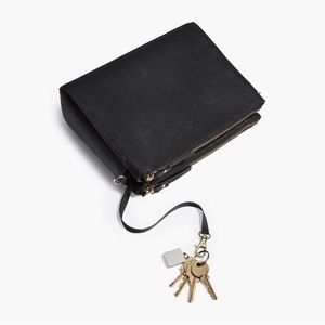 Lo & Sons Pearl Saffiano Leather Black bag